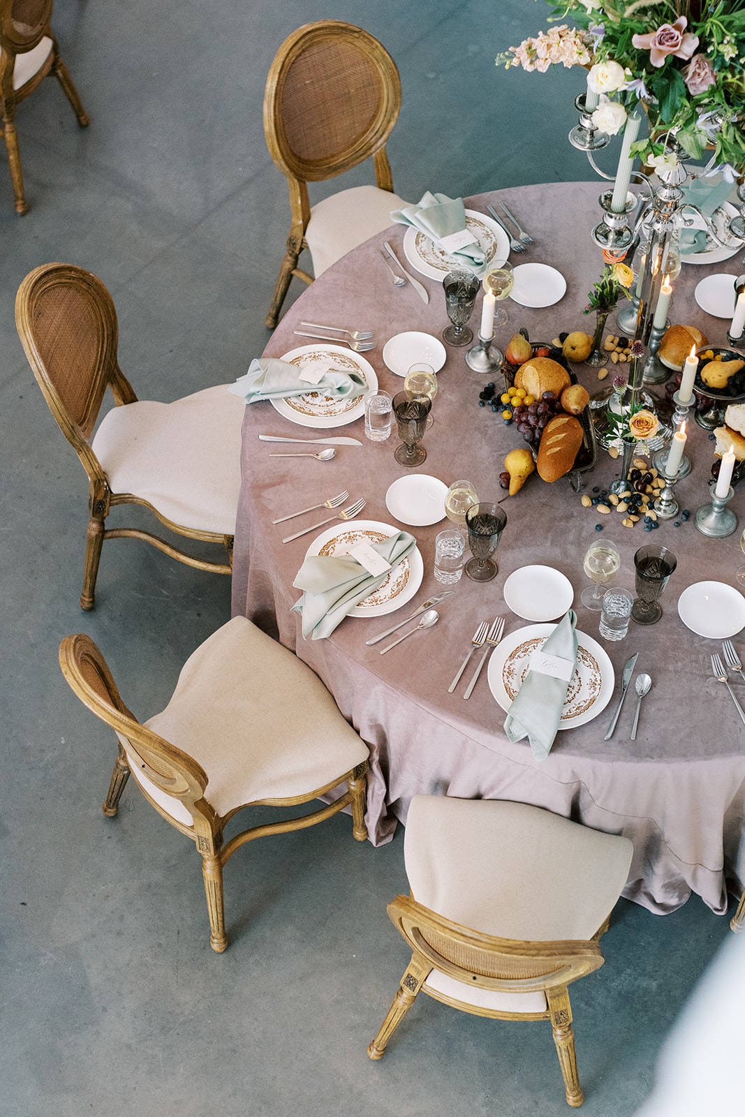 Emerson Fields Wedding Tablescape Photographed by Kiley Ann Photography